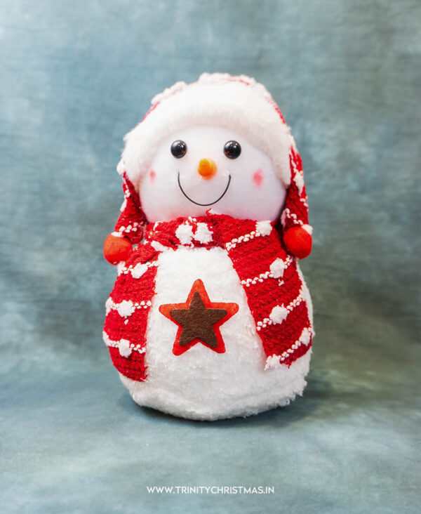 30cm Red Winter Snowman